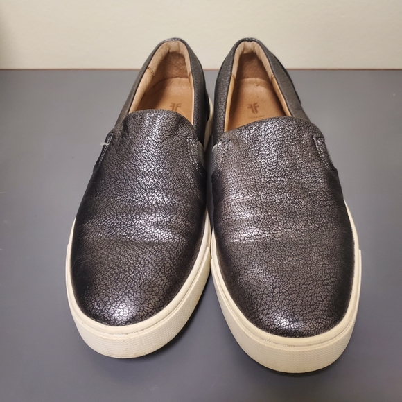 Frye Ivy  Gold Mule Slip On Loafers Women's Sz 8.5 - Picture 2 of 6